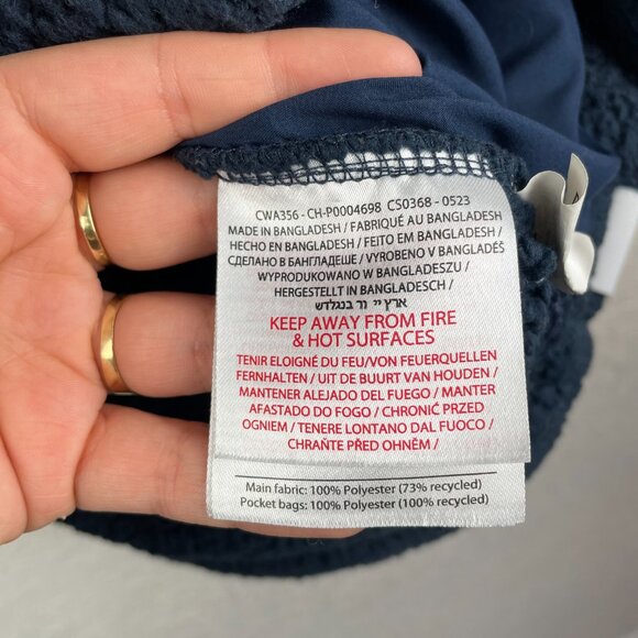 Craghoppers Sweater Womens Medium 8 Blue Fleece Fuzzy 1/4 Zip Pullover - Picture 8 of 11